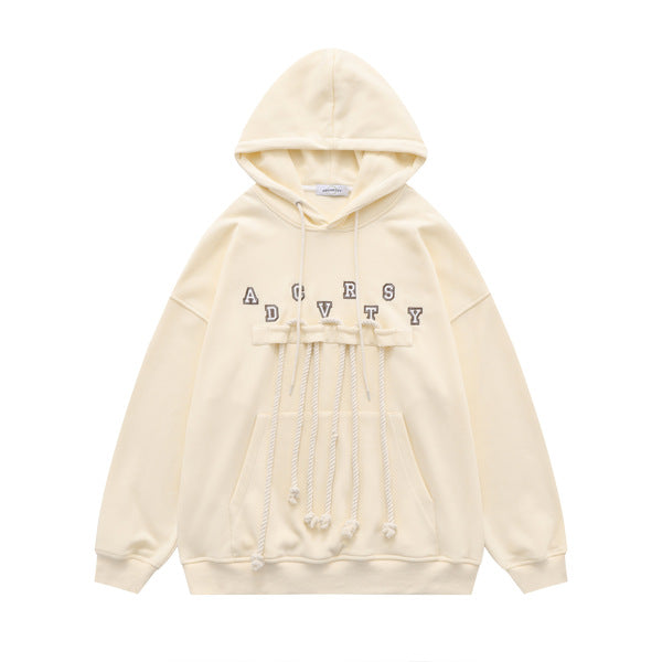 Gababa Unique Casual Overfit Hoodie with String Detail G74925 (Plus Size S~XL)