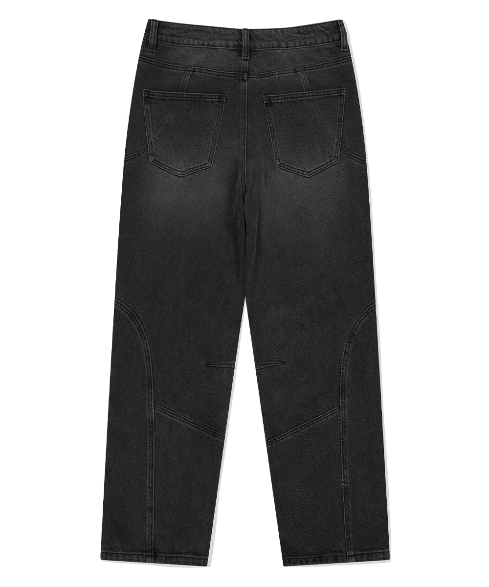 MAHAGRID WESTERN DENIM PANT [BLACK]