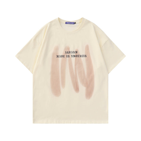 Gababa Unisex Painted-Effect Short-Sleeve T-shirt G77191