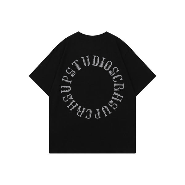 Gababa Unisex Nats Round Lettering Short-Sleeve T-shirt G76930
