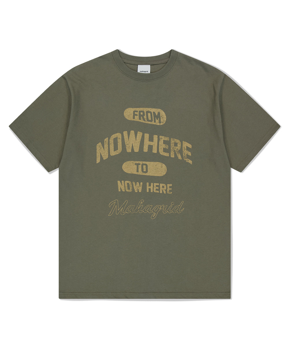MAHAGRID NOWHERE TEE [BROWN]
