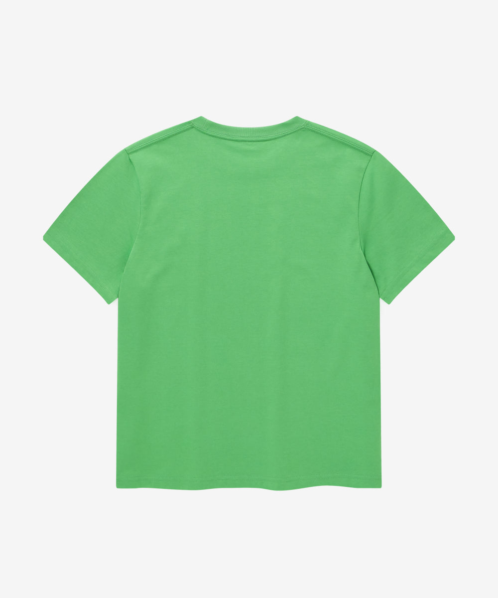 Covernat Women's Cool Cotton Small Clover Heart T-shirt Green
