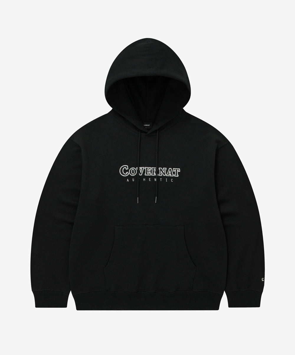 Covernat Worn by Subobin Center Logo Hoodie Black