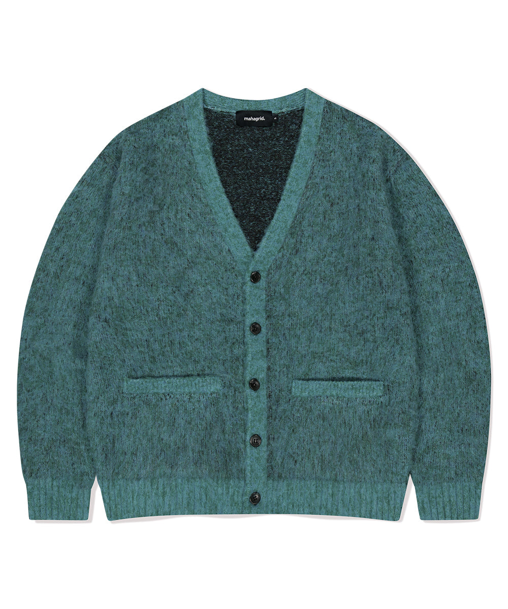 MAHAGRID MIXED HAIRY KNIT CARDIGAN [MINT]