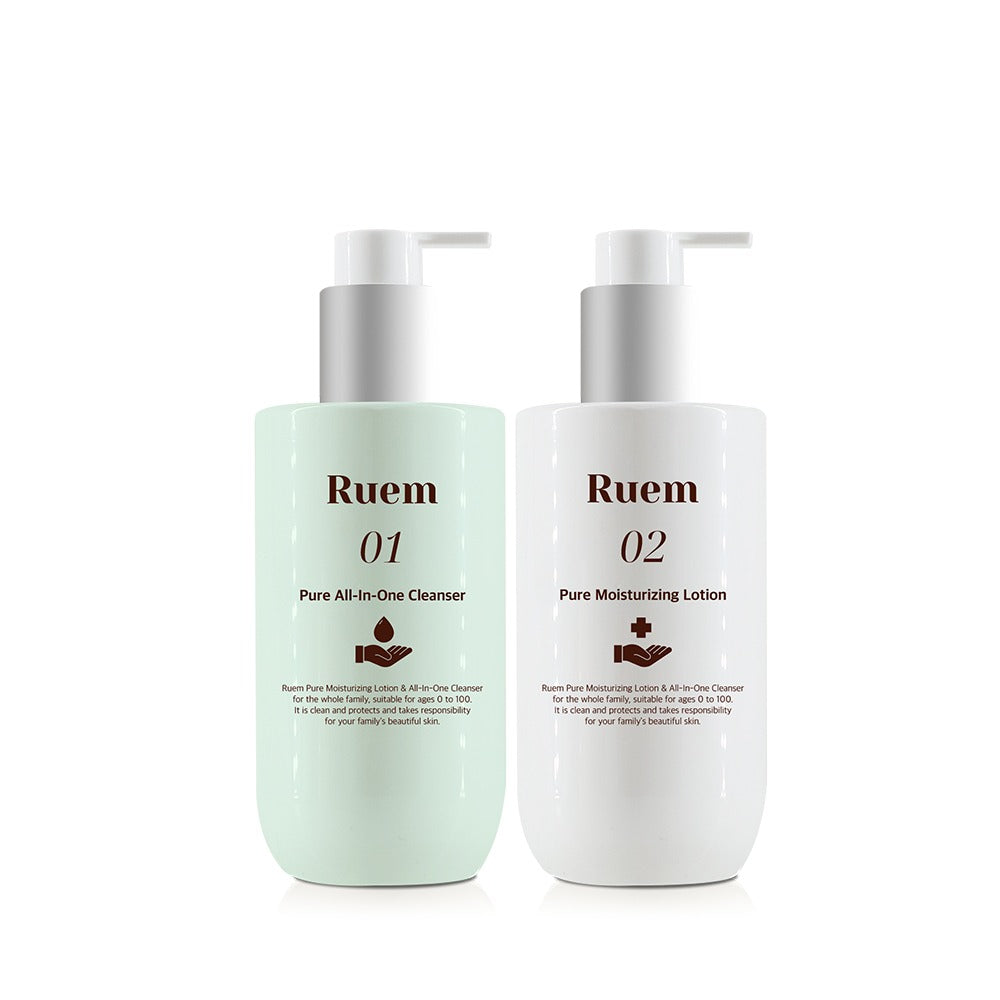 Ruem Pure All-in-one Cleanser & Pure Moisturizing Lotion