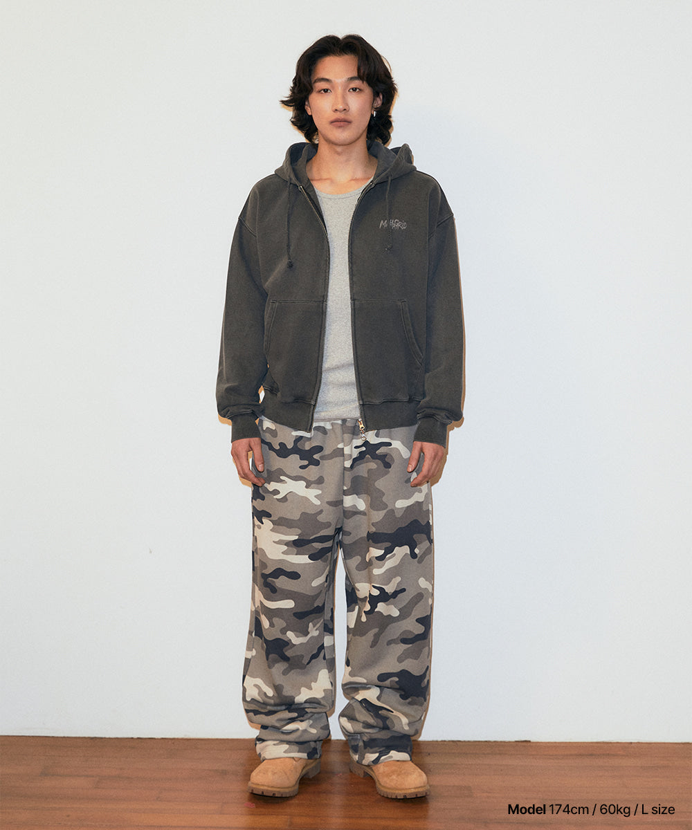 MAHAGRID CAMO APPLIQUE SWEATPANT [GREY]