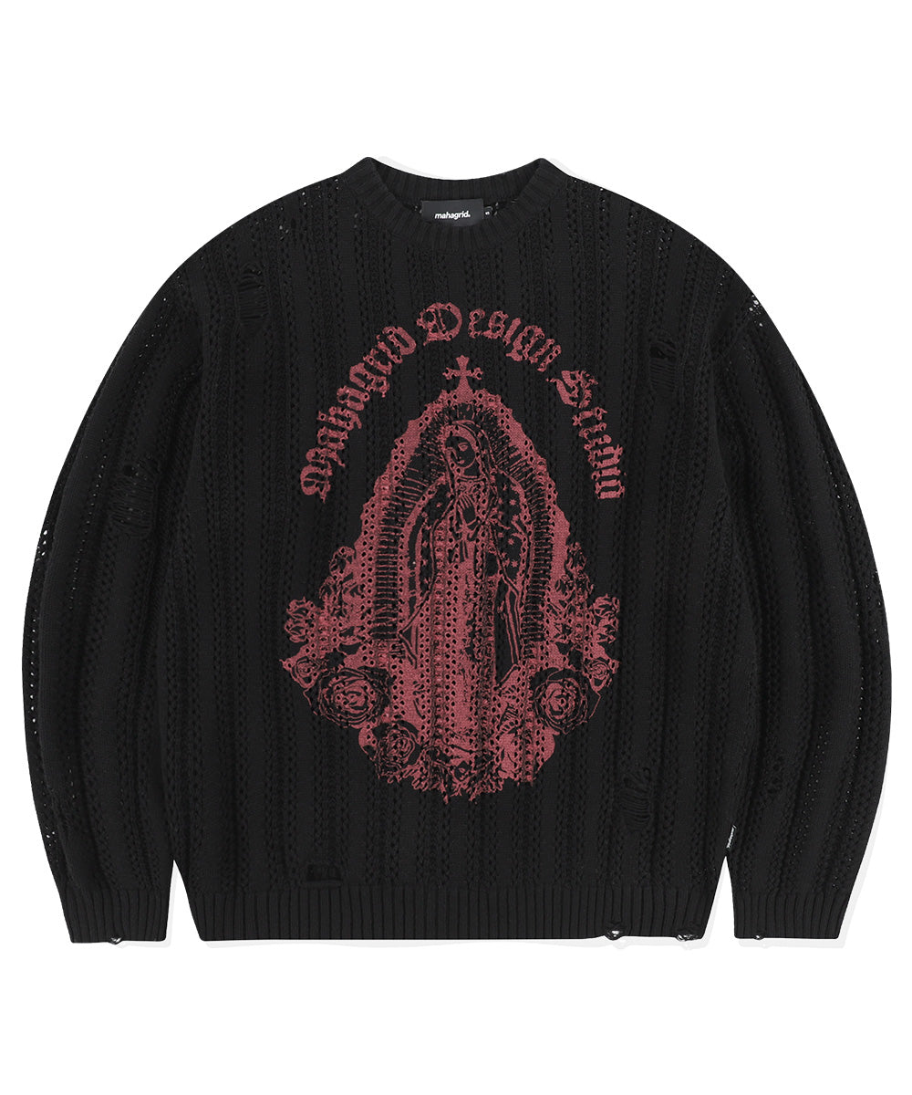 MAHAGRID BLESSED MESH KNIT[BLACK]