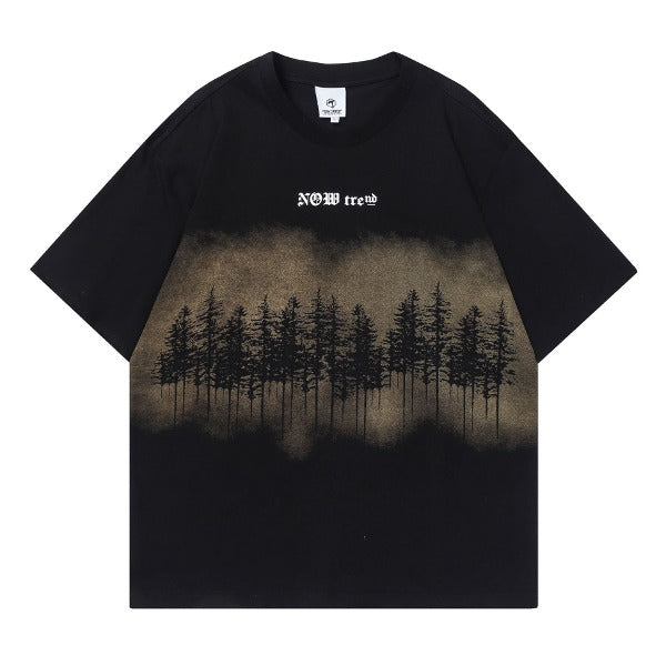Gababa Forest Printing Short-Sleeve T-shirt G74818