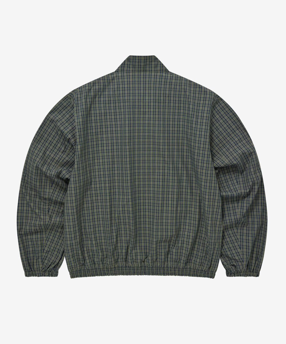 Covernat Check Cotton Blouson Khaki