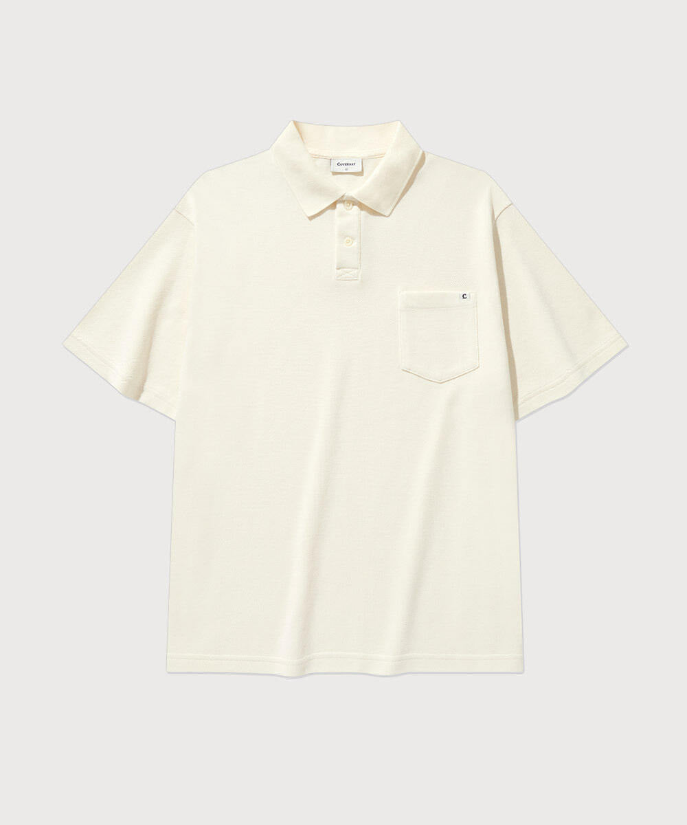 Covernat D-dyed Polo T-shirt Ivory