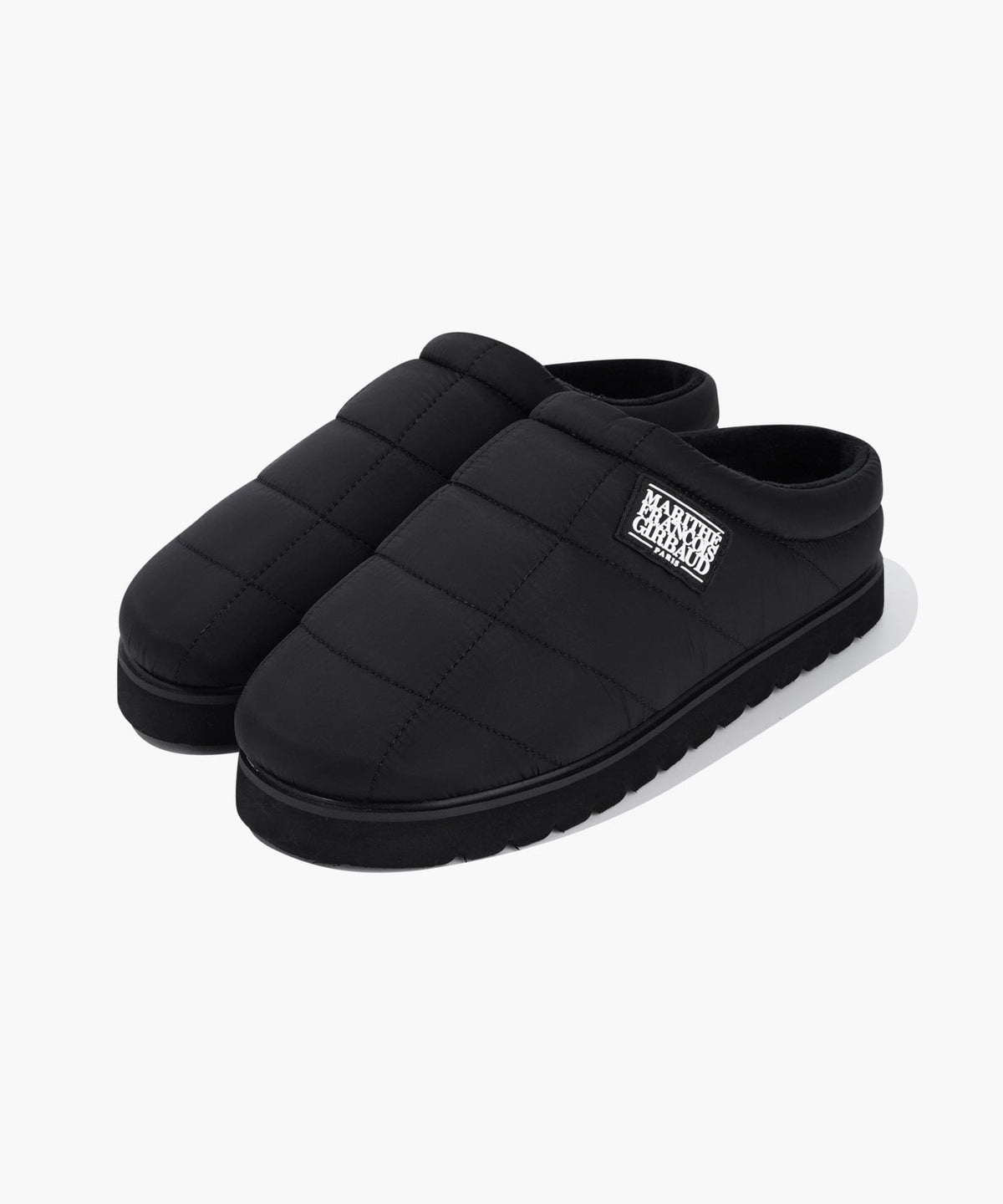 MARITHE CLASSIC LOGO PADDED MULES black