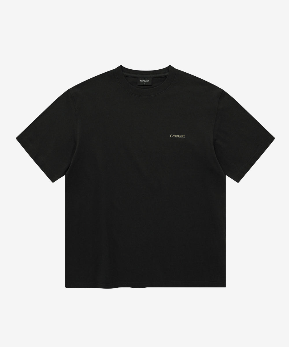 Covernat Worn by Subin Small Logo T-shirt Black