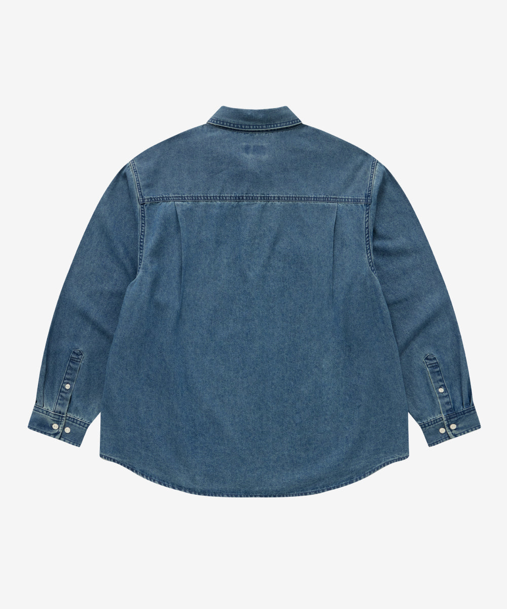Covernat C Logo Denim Shirt Blue