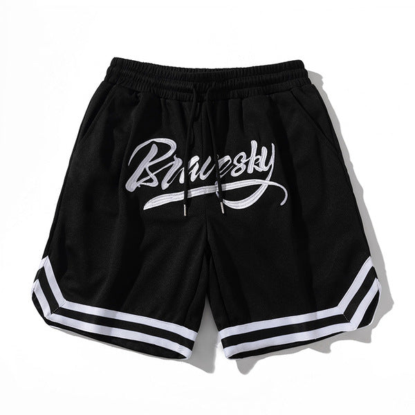Gababa [High Demand] Unisex Sporty Basketball Training Banded Shorts G74774 (Plus Size M~2XL)