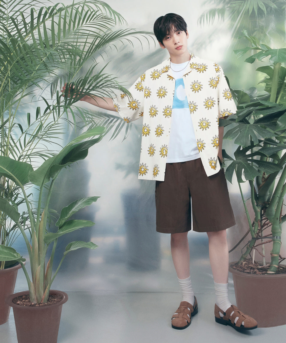 Covernat [Wornin] Work Nylon Shorts Brown