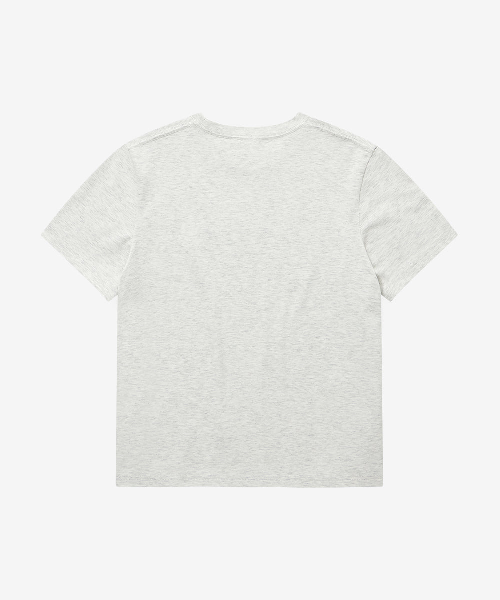 Covernat Women's Cool Cotton Cooper Logo T-shirt Heather Gray