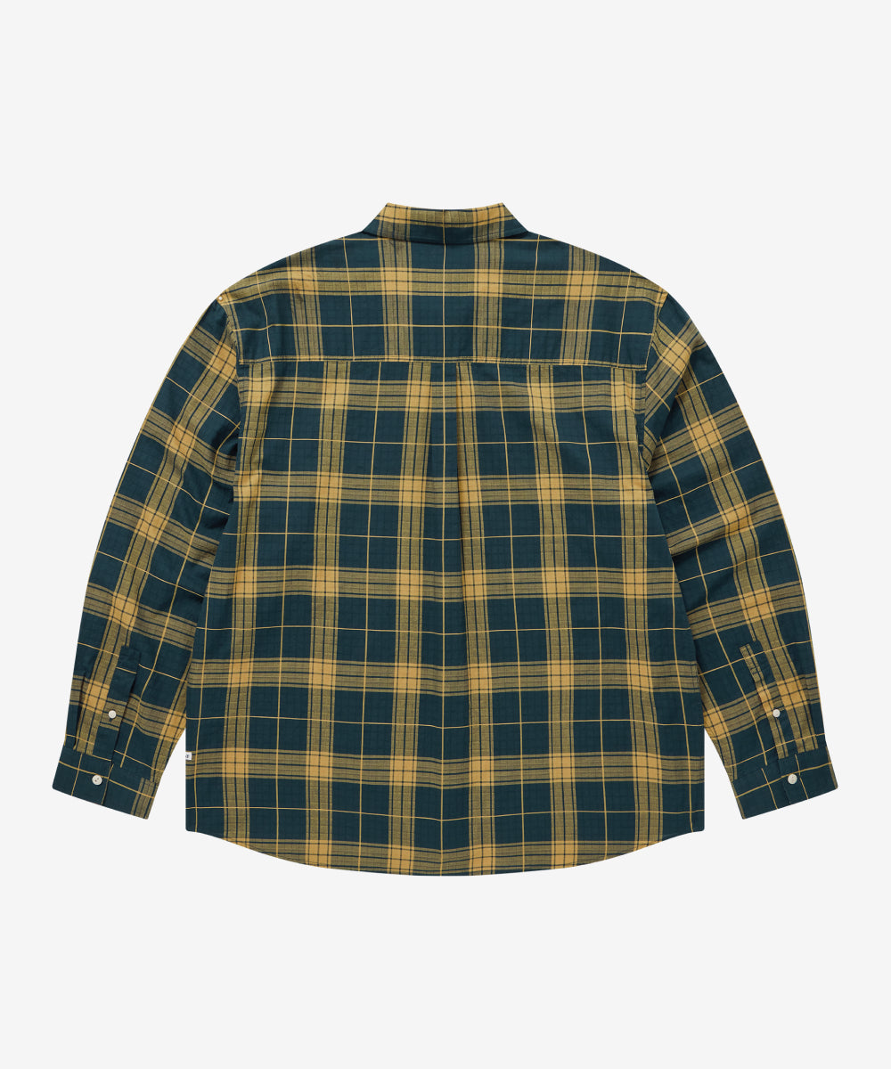 Covernat [Worn by Yunji Choi] Airy Check Shirt Navy