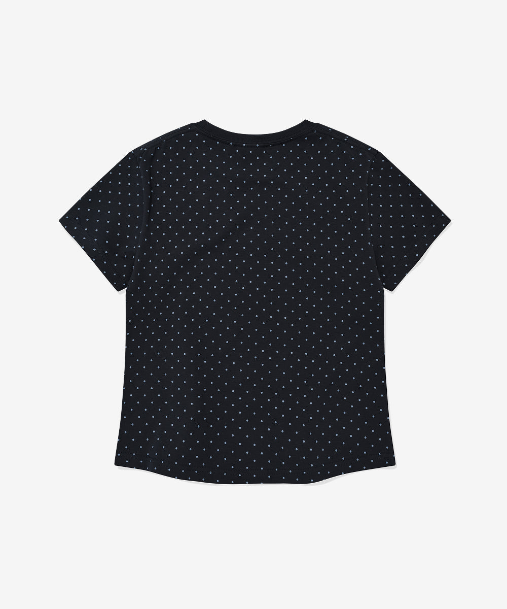 Covernat [6/26 Shipped sequentially] Women's Cooper Logo Slim Fit T-shirt Navy