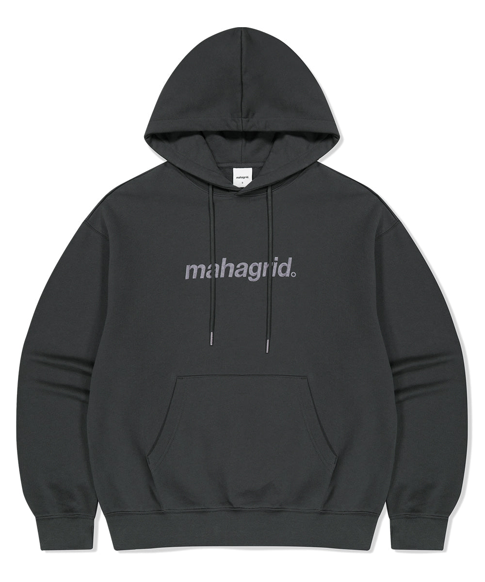 MAHAGRID BASIC LOGO HOODIE [DARK GREY]