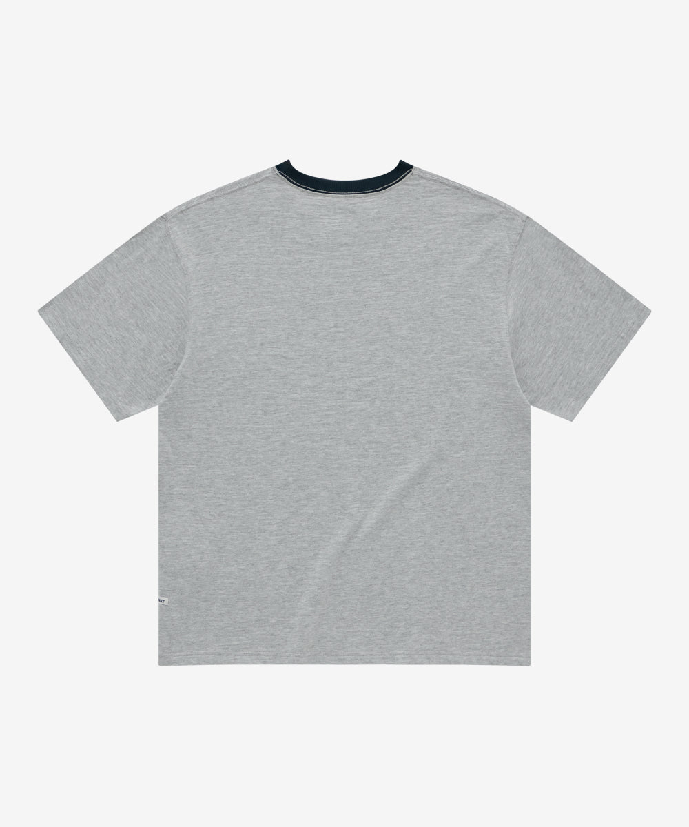 Covernat Slub Vintage Car Graphic T-shirt Melange Grey