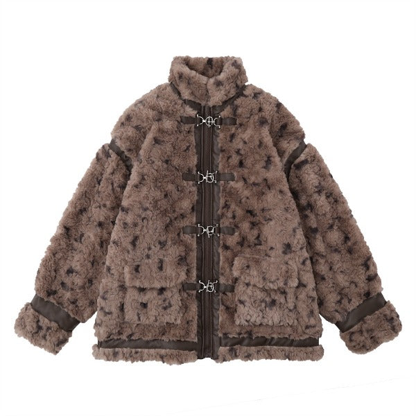 Gababa Unisex Premium Shearling Jacket with Warm Fleece Lining G78333