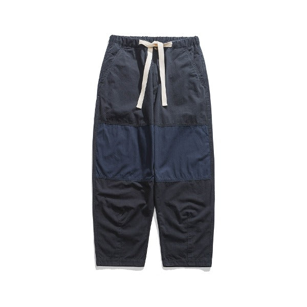 Gababa [Popular] Unisex Contrast String Banding Pants G77652 (Plus Size S~2XL)