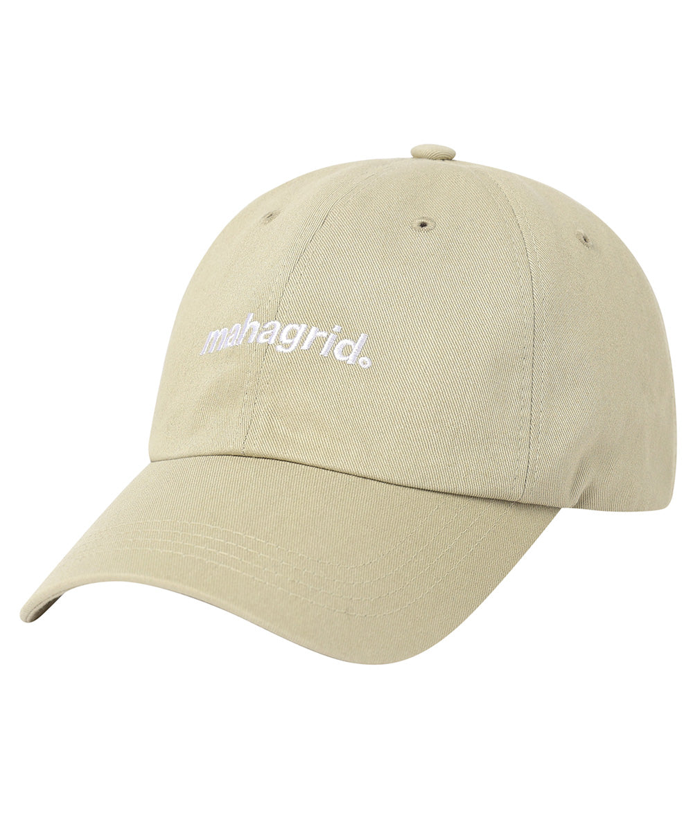 MAHAGRID BASIC LOGO BALL CAP [BEIGE]