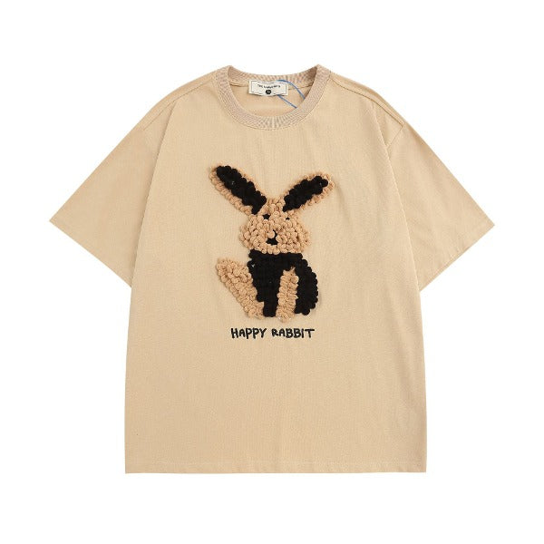 Gababa Unisex 3D Rabbit Short-Sleeve T-shirt G77149 (Plus Size M~2XL)