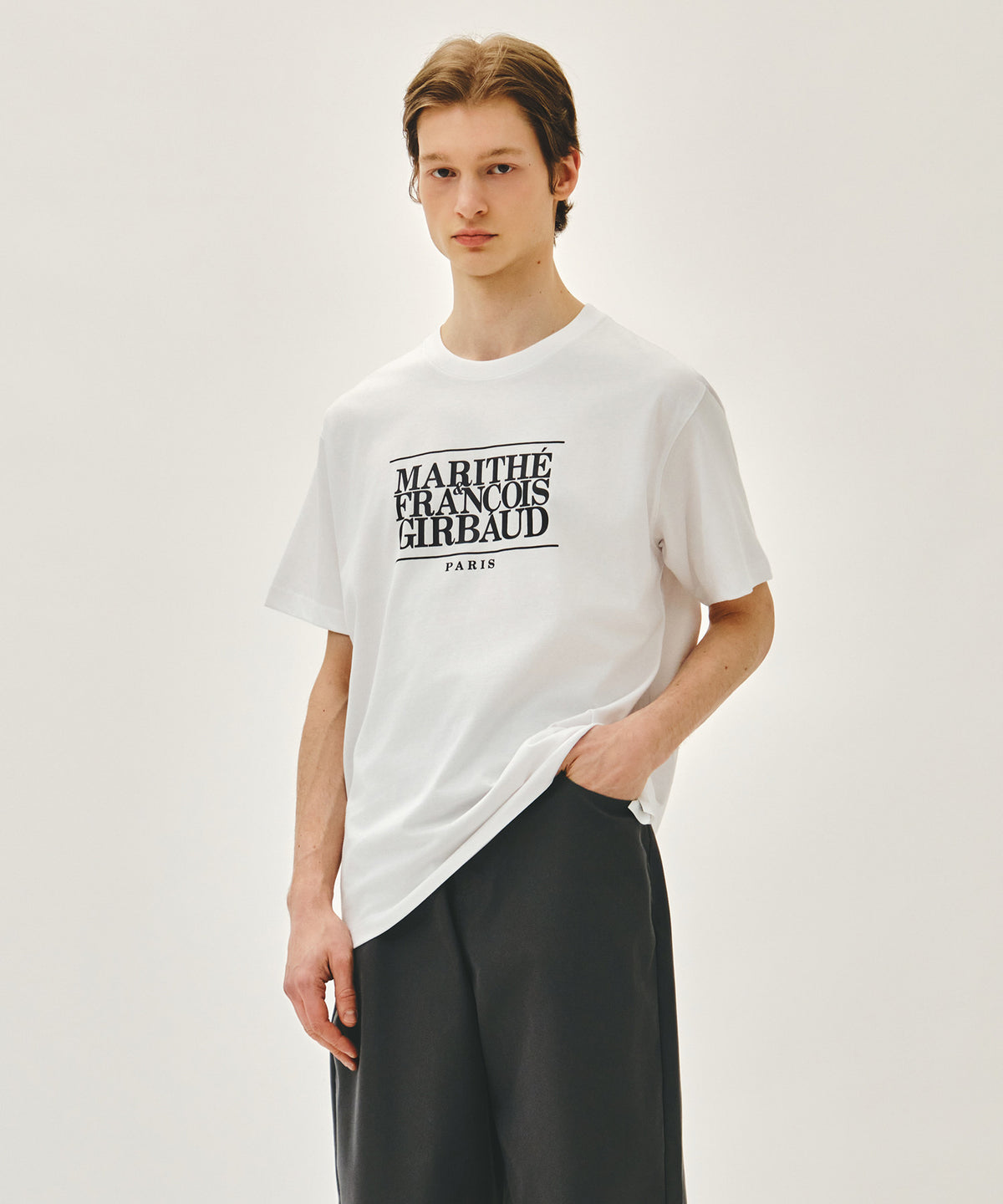 MARITHE [S, M size 8/6 pre-order] CLASSIC LOGO TEE white