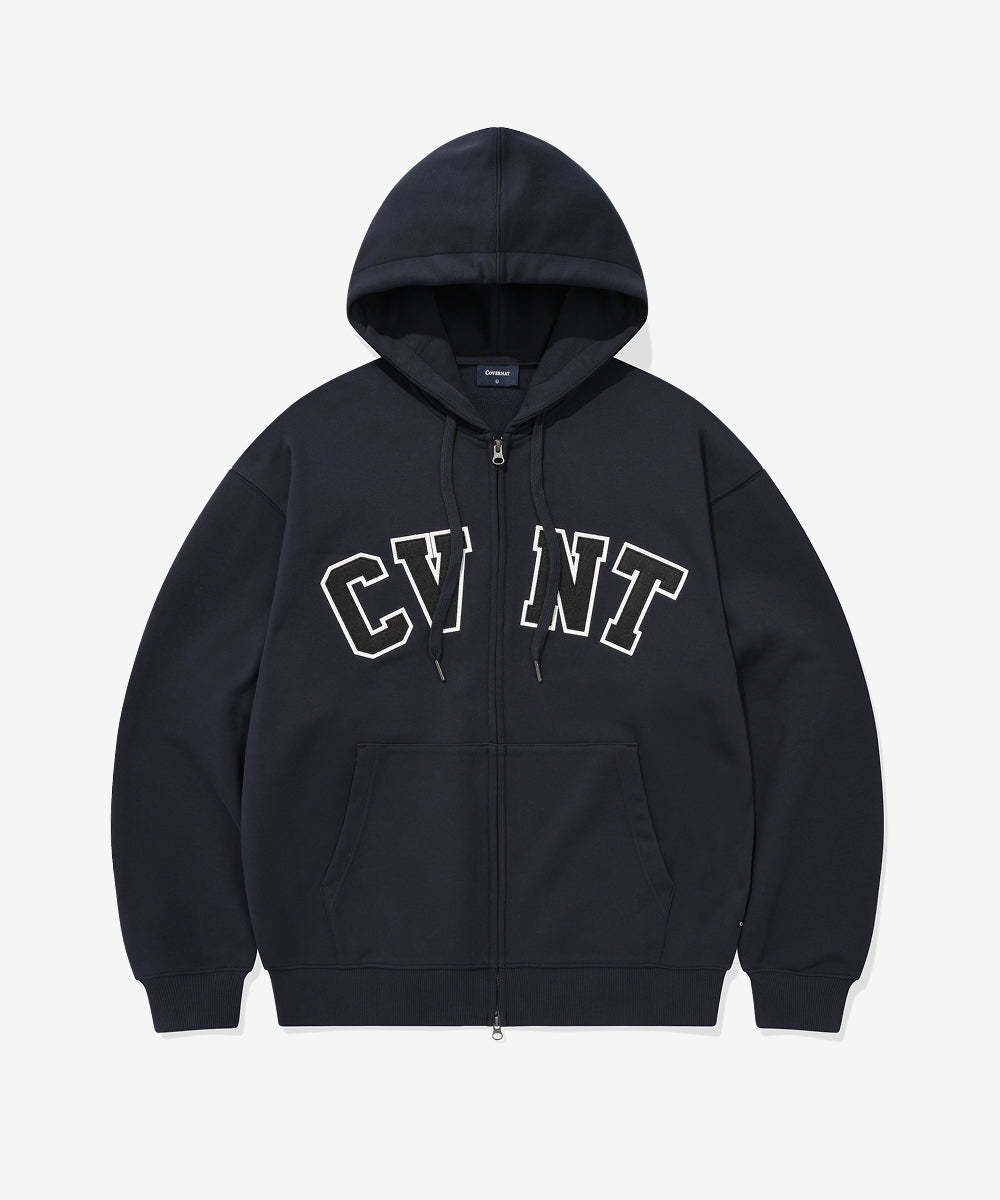 Covernat CVNT Hoodie Zip-up Dark Navy