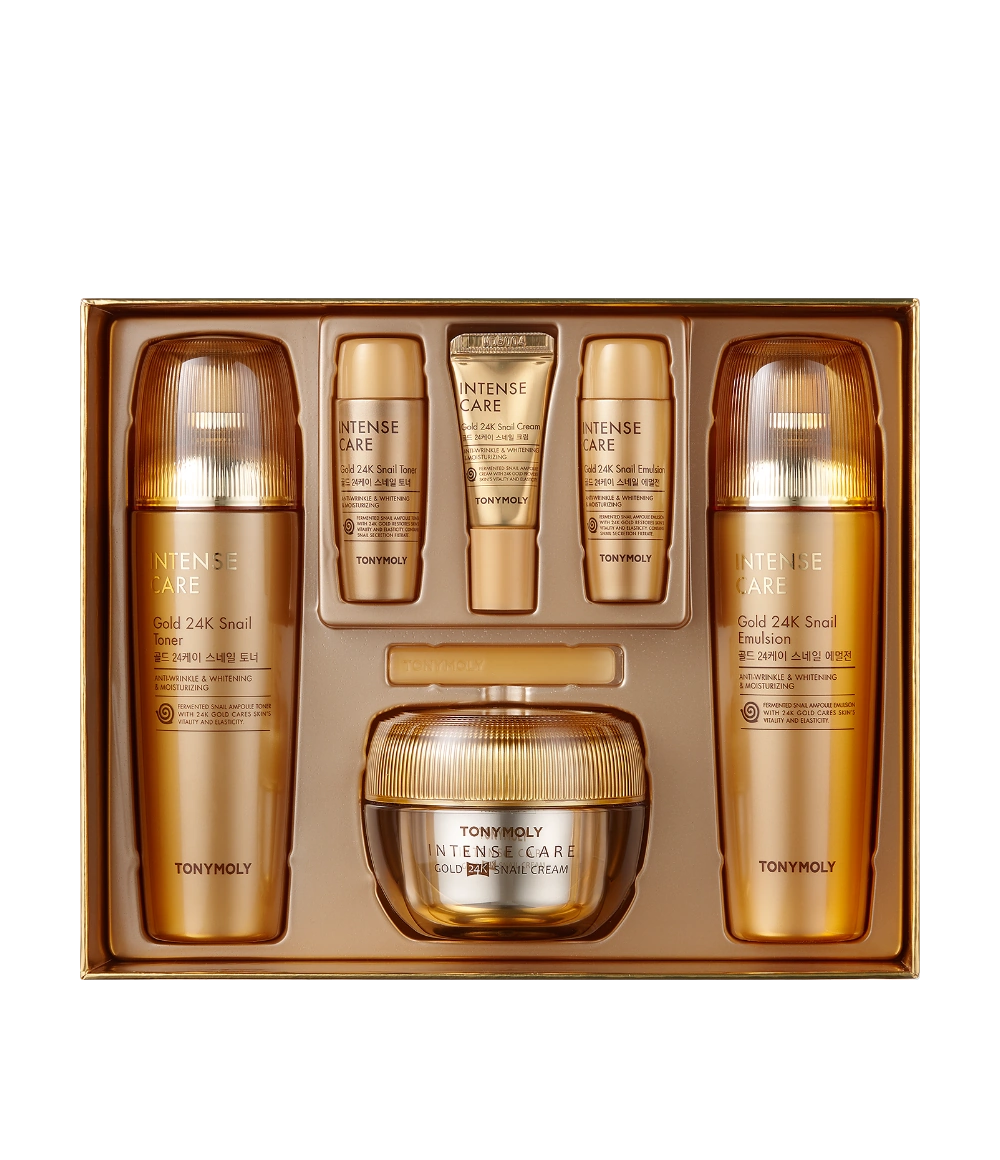 TONY MOLY Intense Care Gold 24K Snail Skincare 3-Piece Set