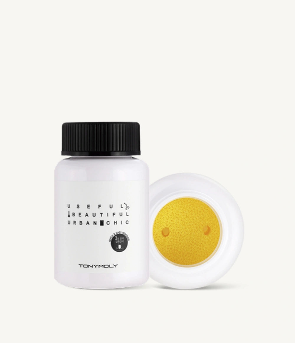TONY MOLY Self Art Nail Remover Sponge Universal Container