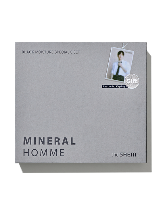 The Saem Mineral Homme Black Moisture Special 3 Set(Keyring Gift)