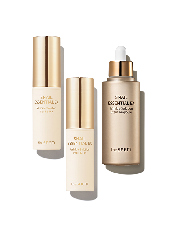 The Saem Snail Essential EX Wrinkle Solution Multi Stick & Stem Ampoule Limited Set