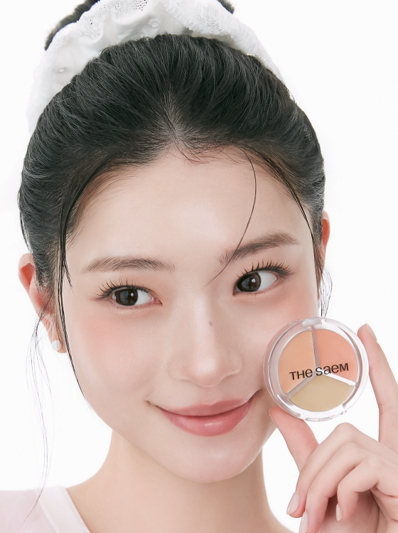 The Saem Cover Perfection Triple Pot Concealer Glow